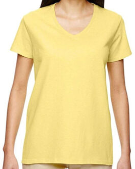 100% Cotton V-Neck for Ladies